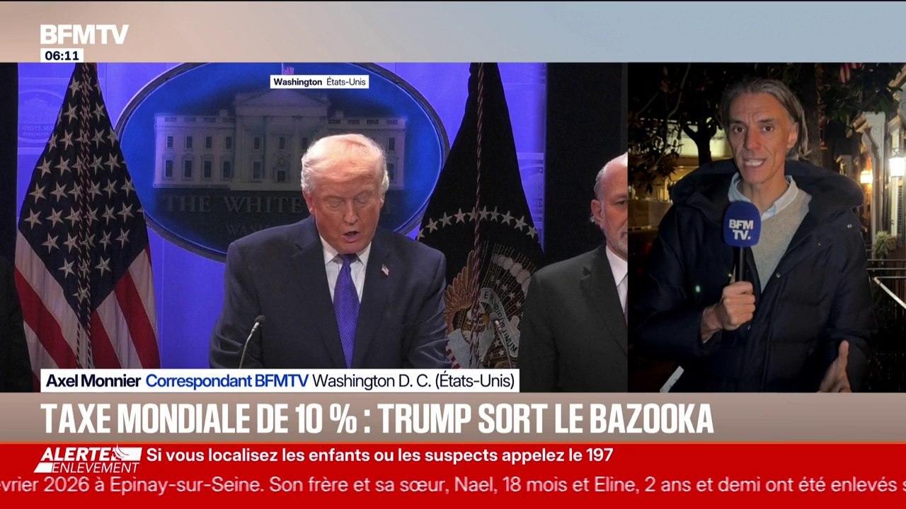 Après l'annulation des droits de douane par la Cour suprême, Donald Trump réplique et veut appliquer une taxe mondiale de 10%