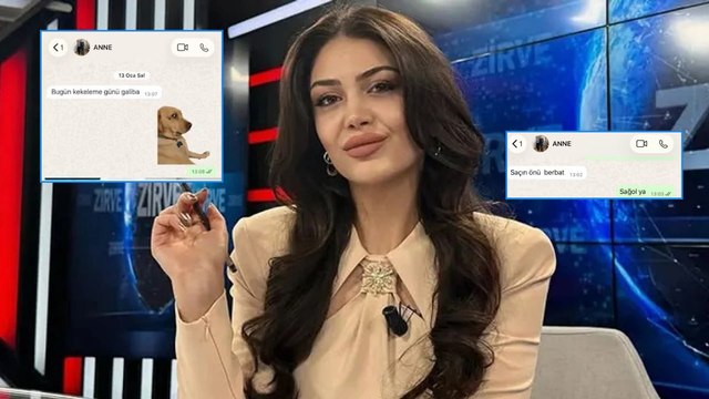 Spiker Burçak Bozkuş, annesinin mesajlarını paylaştı: En büyük motivasyon kaynağım