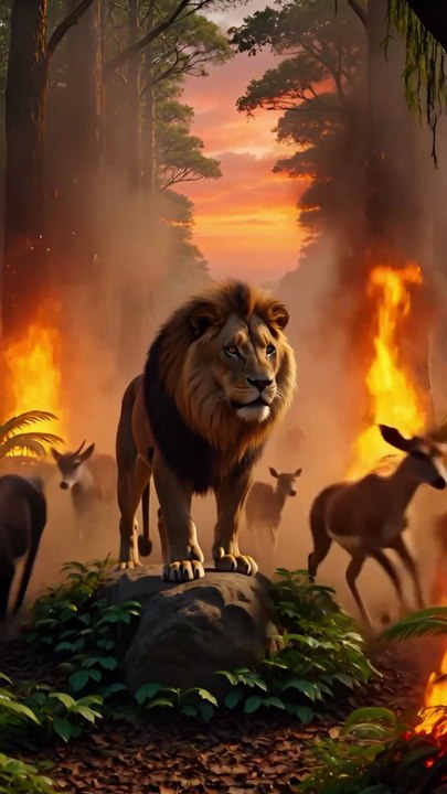 "🔥bhago aag LG gye🦁"