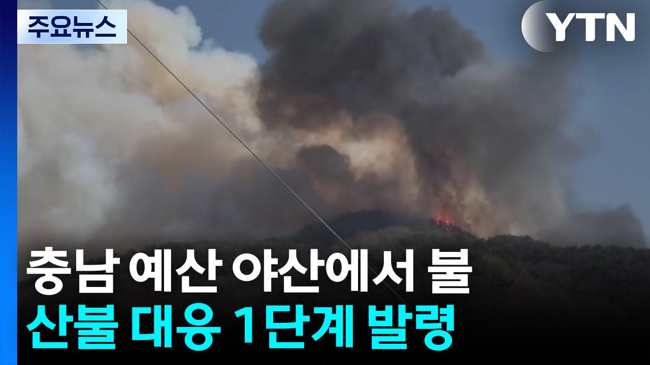 바싹 마른 날씨에 강풍까지...충남 예산 '대응 1단계' 발령 / YTN