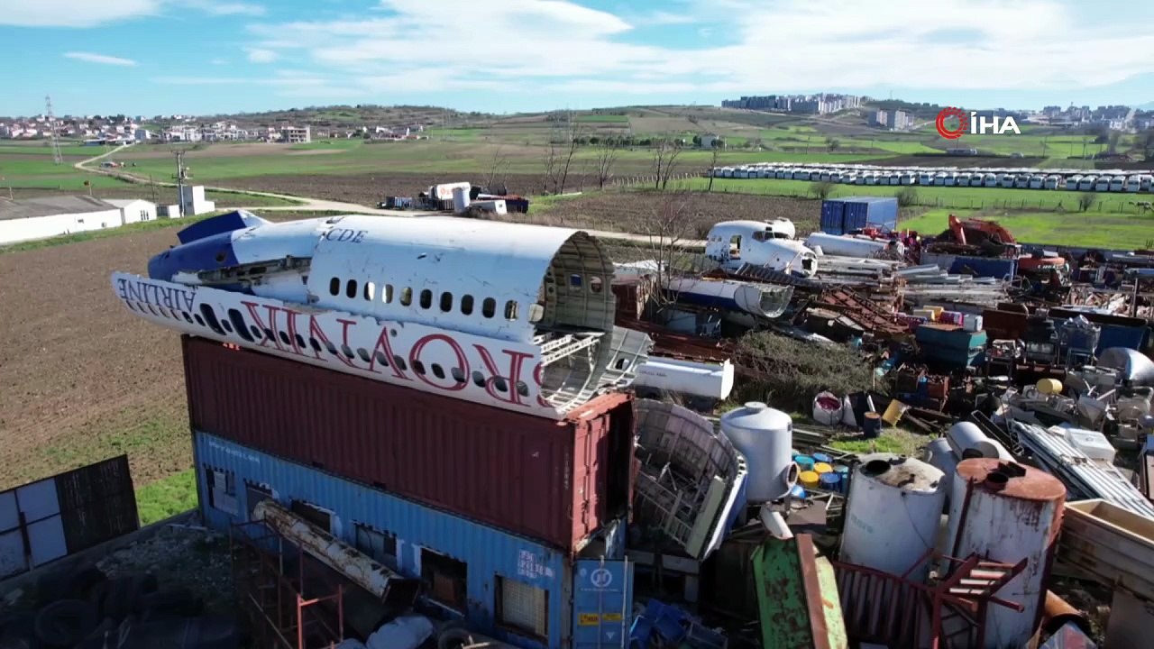 Bursa'da dev uçak şaşkınlığı! Hurda Boeing 747 ilgi odağı oldu