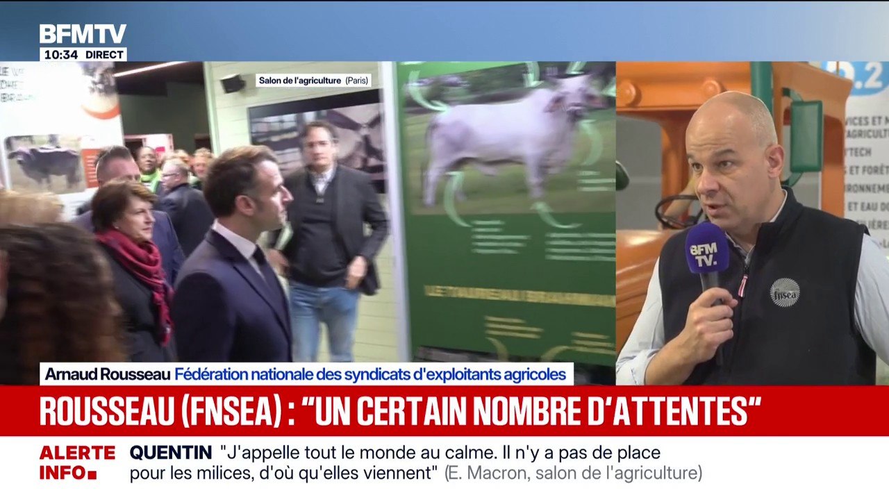 PAC, Mercosur... "Nous ne sommes pas confiants mais déterminés", déclare Arnaud Rousseau, président de la FNSEA