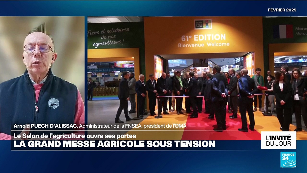 Salon de l'agriculture : "L'état d'esprit des agriculteurs est toujours inquiet" affirme un représentant du syndicat FNSEA