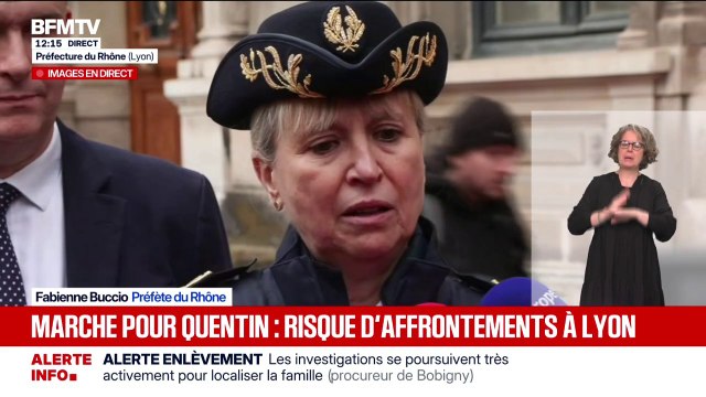 Marche pour Quentin: Le survol de toute la commune de Lyon par deux drones , annonce Fabienne Buccio, préfète du Rhône