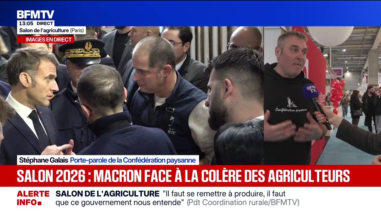 Salon de l'Agriculture: "Ils n'ont pas répondu à la colère", déclare Stéphane Galais, porte-parole de la Confédération paysanne