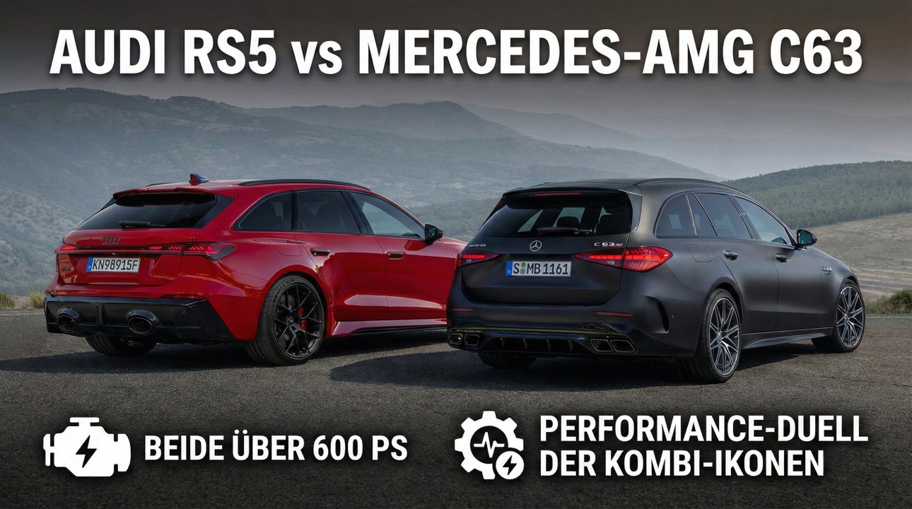 Audi RS5 Avant trifft Mercedes-AMG C63 S E Performance