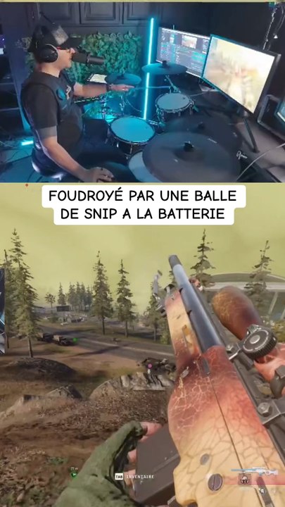 Incroyable balle de snipe sur call of à la batterie.