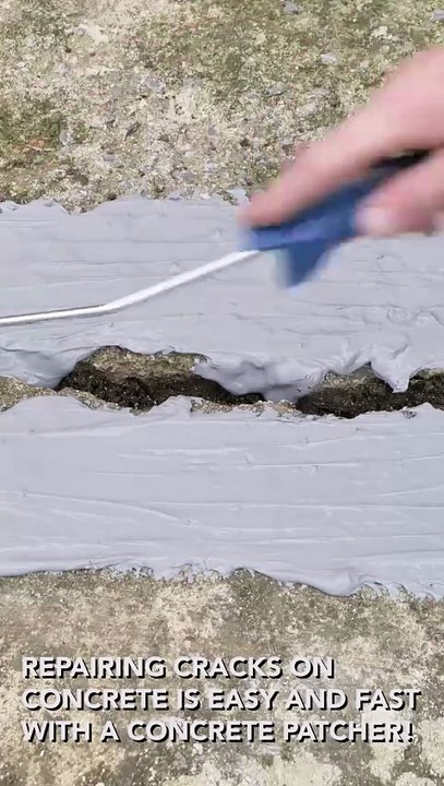 Easy Repair For Concrete Cracks!💪💯