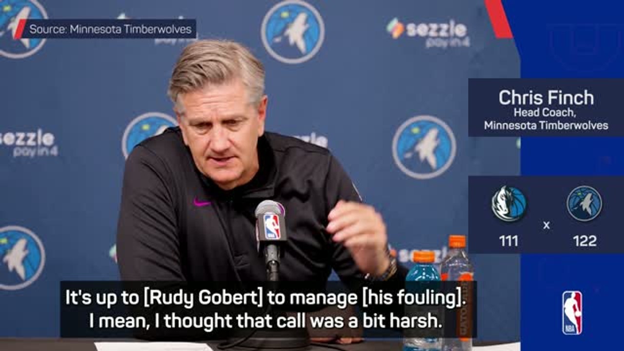 Gobert is harshly treated by referees - Finch