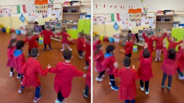 La scuola così piace a tutti: il «girotondo tecno» conquista bambini e web