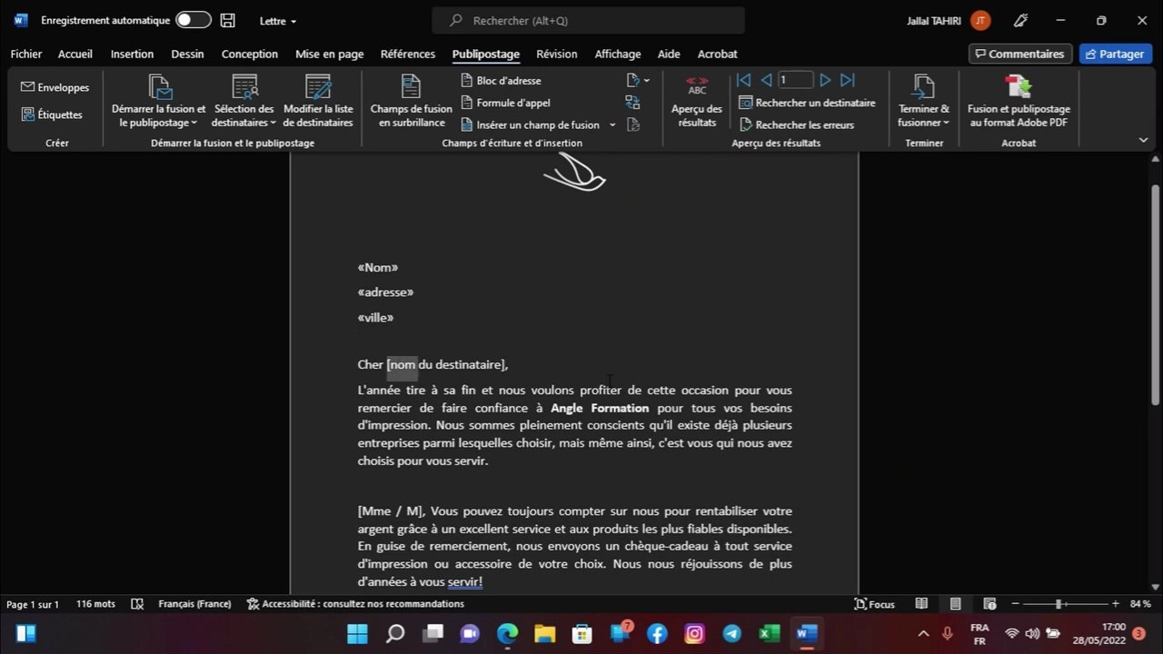 Comment faire un publipostage sur Word (Tutoriel complet débutant)