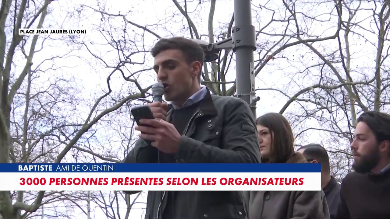 L'hommage de Baptiste à Quentin Deranque