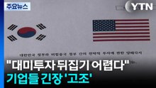 "대미 투자 뒤집기 어렵다"...기업들 긴장 '고조' / YTN