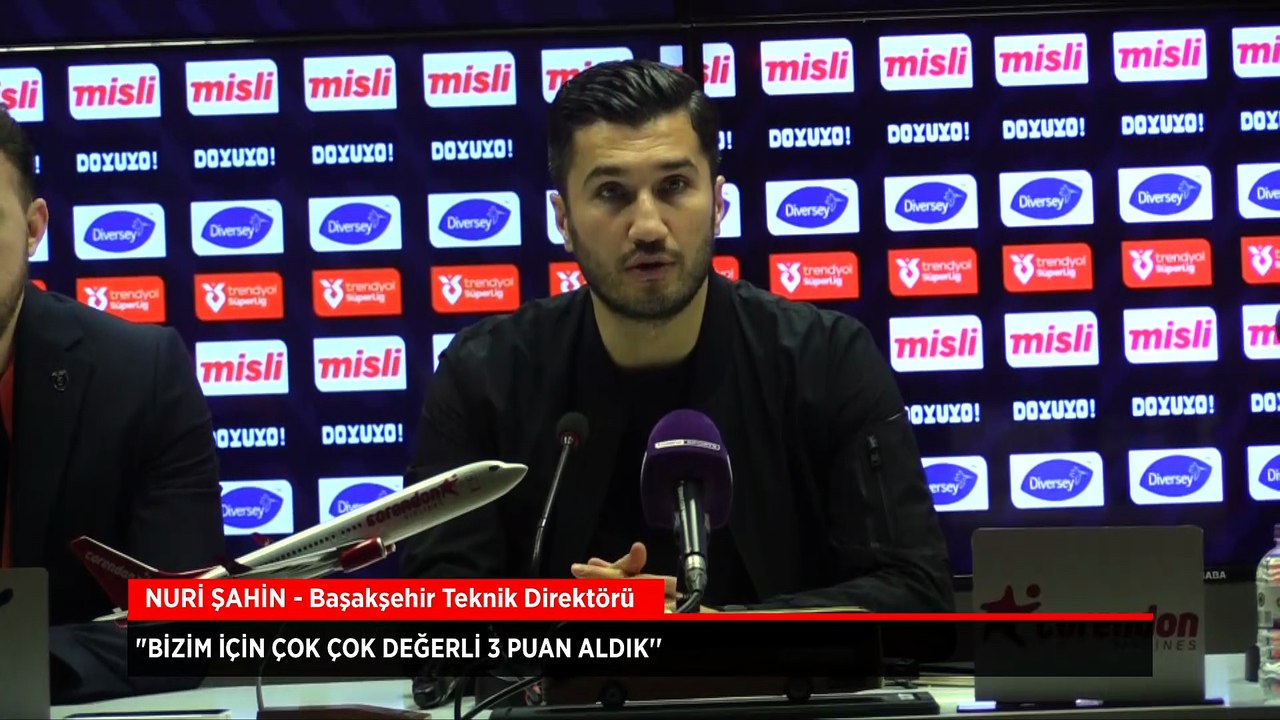 Başakşehir Teknik Direktörü Nuri Şahin: Bizim için çok çok değerli 3 puan aldık