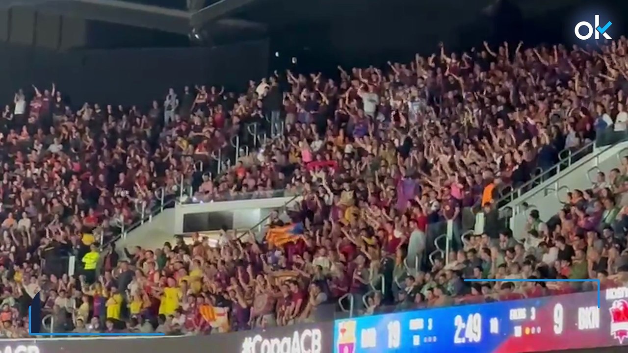 Esteladas, “¡independencia!” y “¡puta Real Madrid!” el Barça vuelve a dar la nota en Valencia