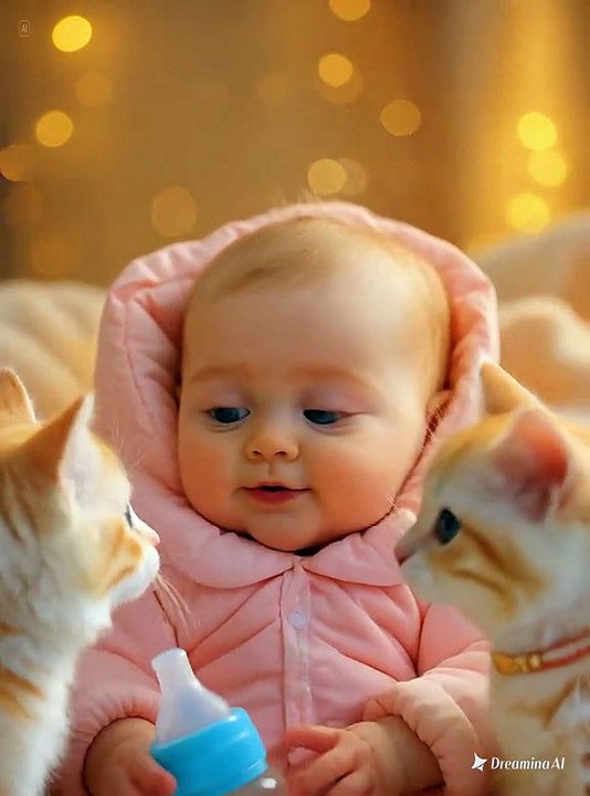 Cute Laughing Kid Meets a Friendly dudi dudi dam dam | AI Kids