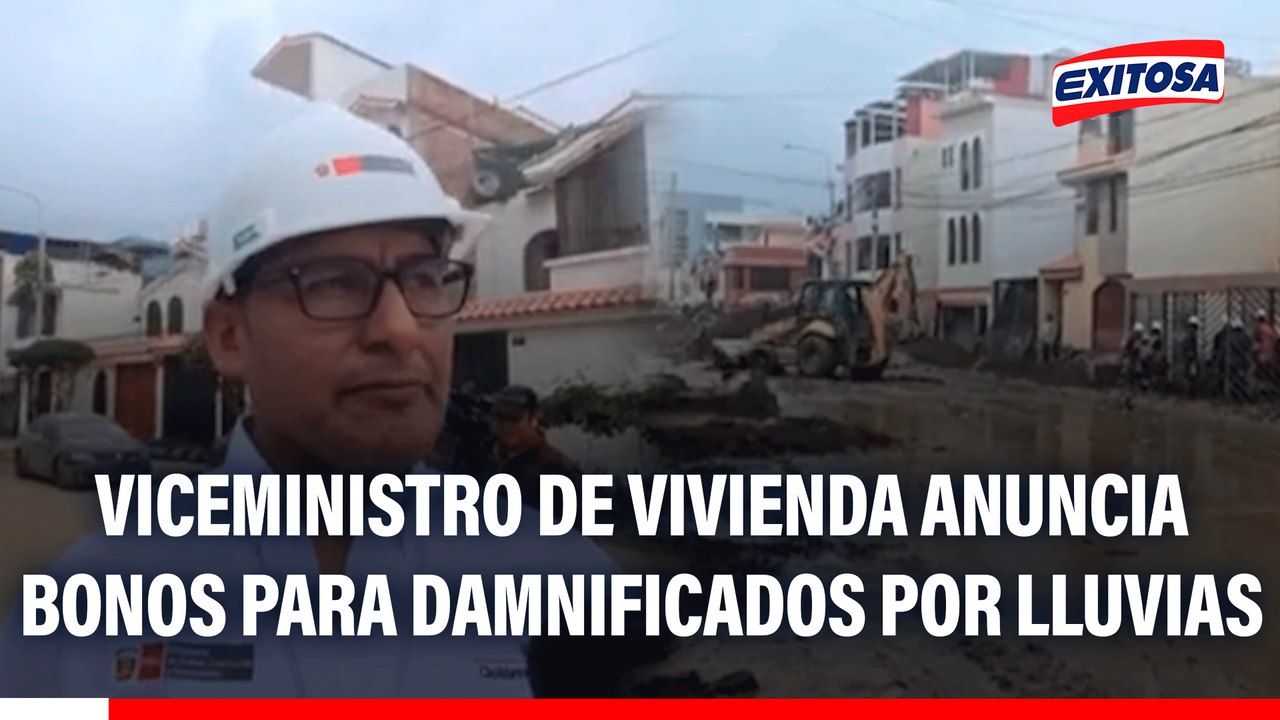 Arequipa: Viceministro de vivienda anuncia bonos para damnificados por lluvias