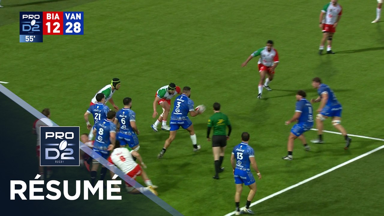 PRO D2 Saison 2025-2026 J21 - Résumé Biarritz Olympique PB - RC Vannes