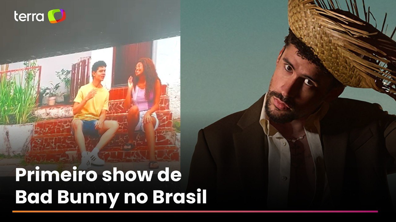Bad Bunny leva atores brasileiros e referências latinas à abertura de show em São Paulo