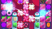 Candy Crush: 22/2 gameplay (hard level 6515)
