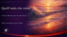 Vaccai Quell'onda che ruina  High Voice Rehearsal track C Major