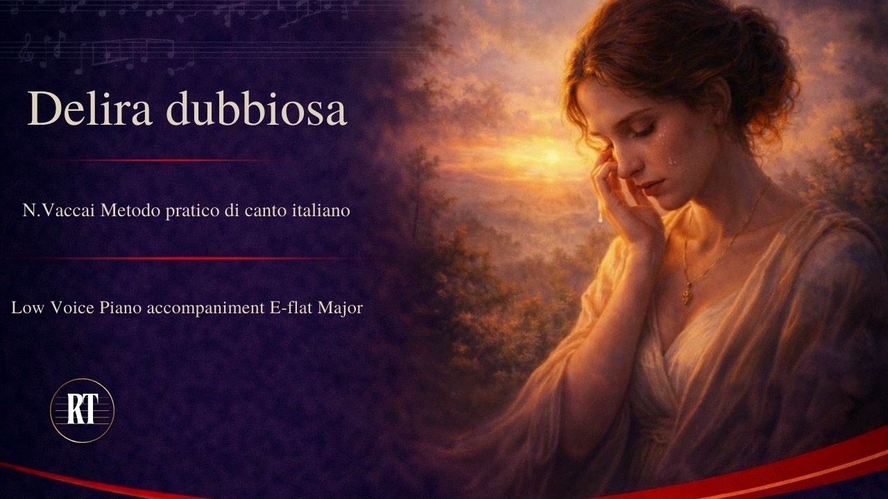 Vaccai Delira dubbiosa Low Voice Piano accompaniment F Major