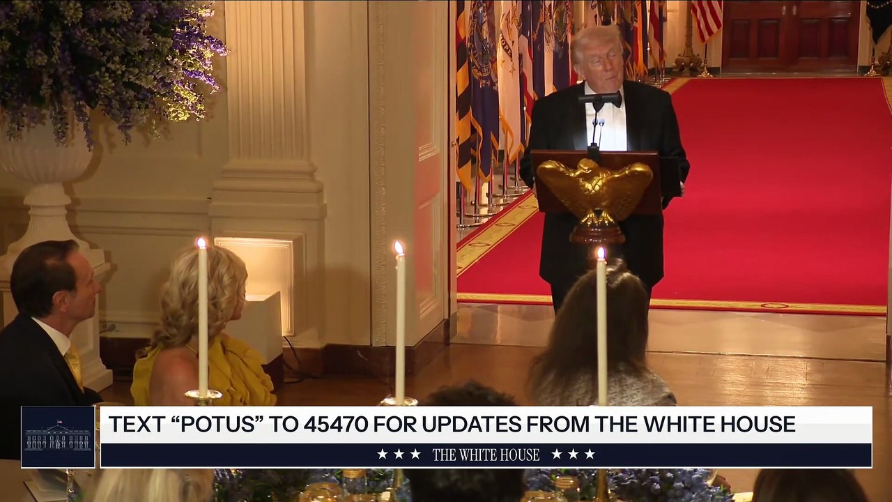 The President and First Lady Participate in a Governors Dinner