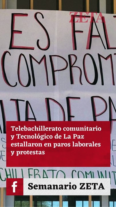 En Tele bachillerato y tecnológico no les pagan.
