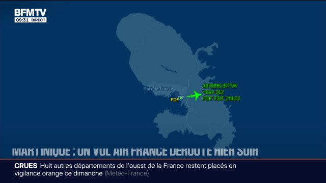 Détonations, flammes au niveau d'un réacteur... Un vol d'Air France en provenance de Martinique vers Paris fait demi-tour quelques minutes après son décollage