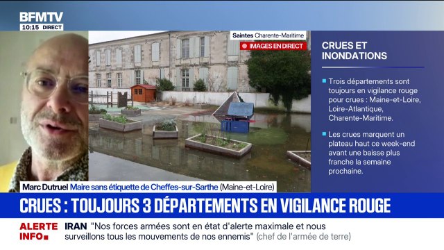 Crues: La situation va revenir à la normale mais il n'y a pas de réintégration des habitations dans les 24-48h , assure le maire de Cheffes-sur-Sarthe