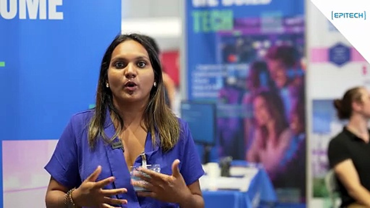 Interview sur le stand d'Epitech