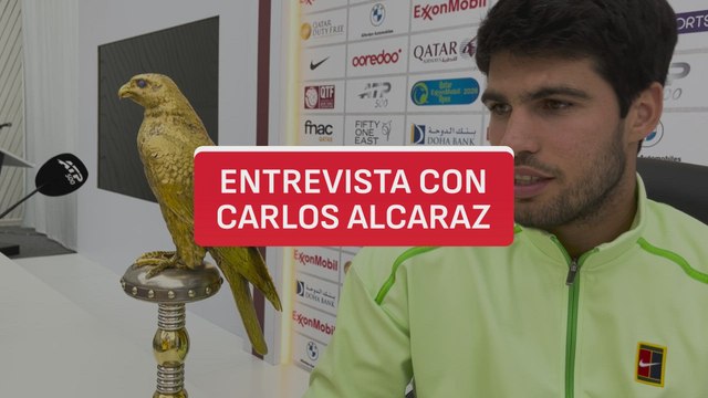 Entrevista con Carlos Alcaraz tras ganar el Torneo de Doha