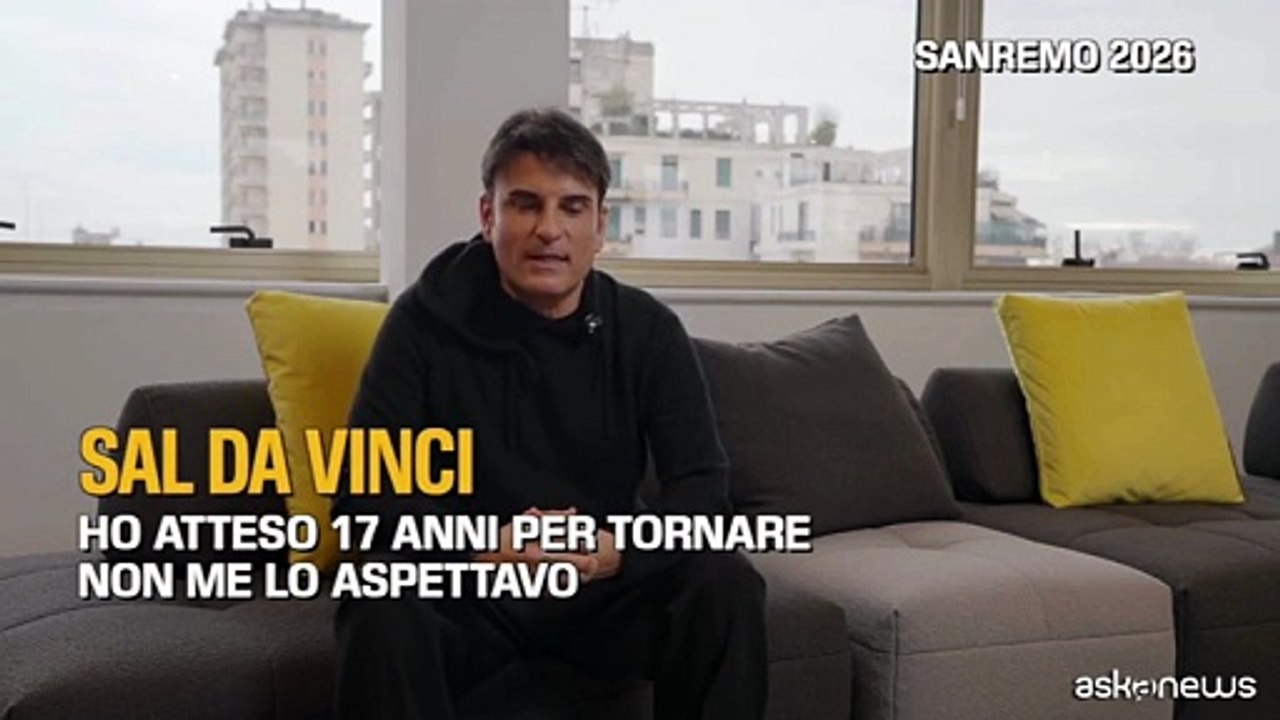 Sanremo, Sal Da Vinci: ho atteso 17 anni per tornare, non me lo aspettavo