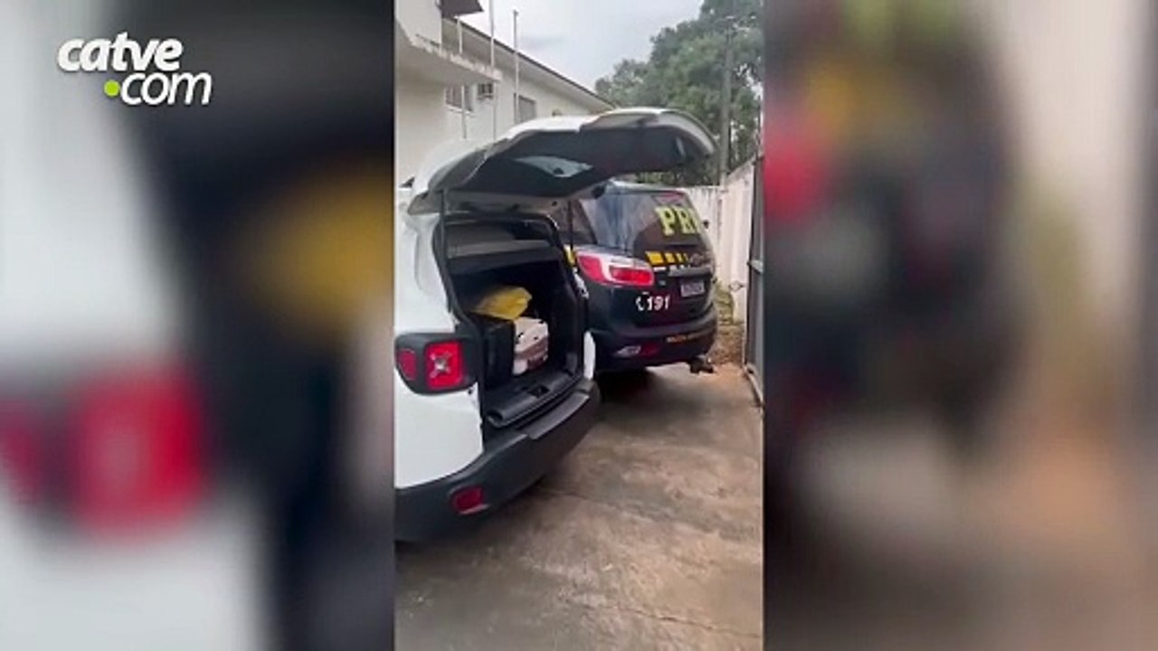 Casal com filhos é preso com 53 kg de cocaína escondidos em carro na PR-323