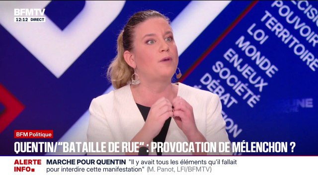 Mathilde Panot revient sur les propos du chef de file LFI qui qualifie la rixe qui a causé la mort de Quentin Deranque de bataille de rue