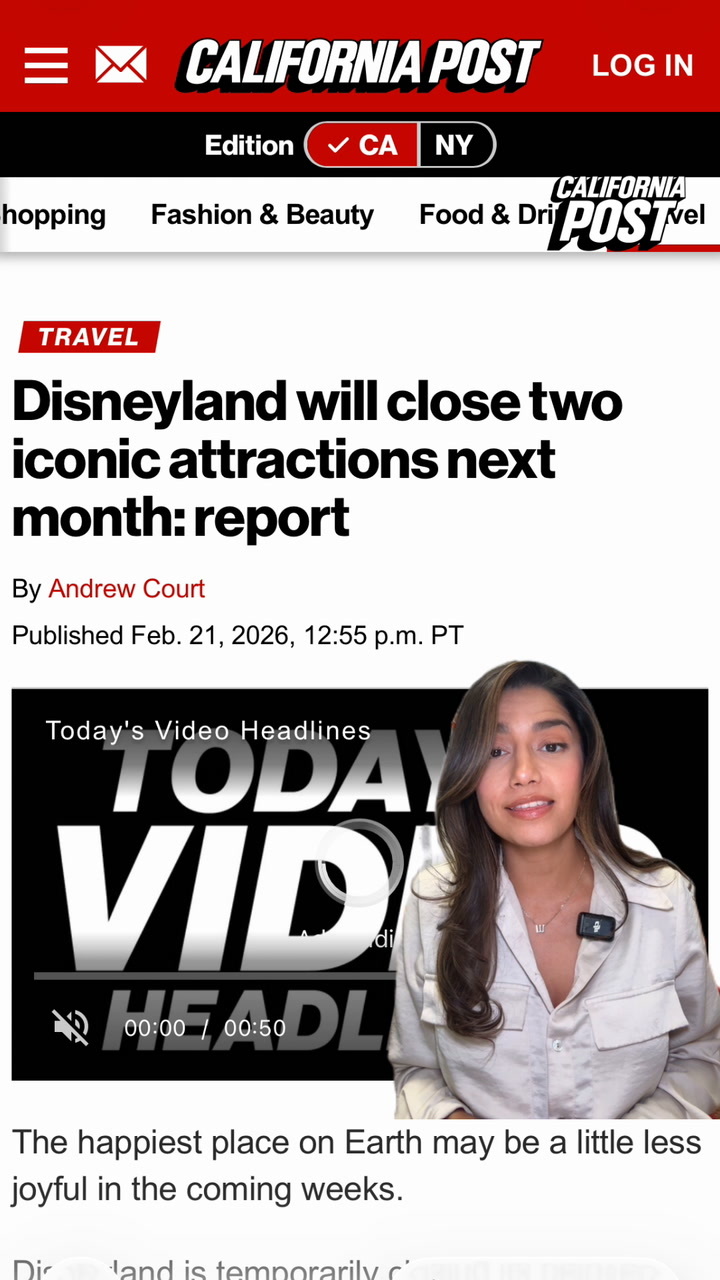 Disneyland will close two iconic attractions next month: report