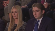EMOTIONAL SCENE: MELANIA TRUMP greets BARRON ahead of STATE OF THE UNION