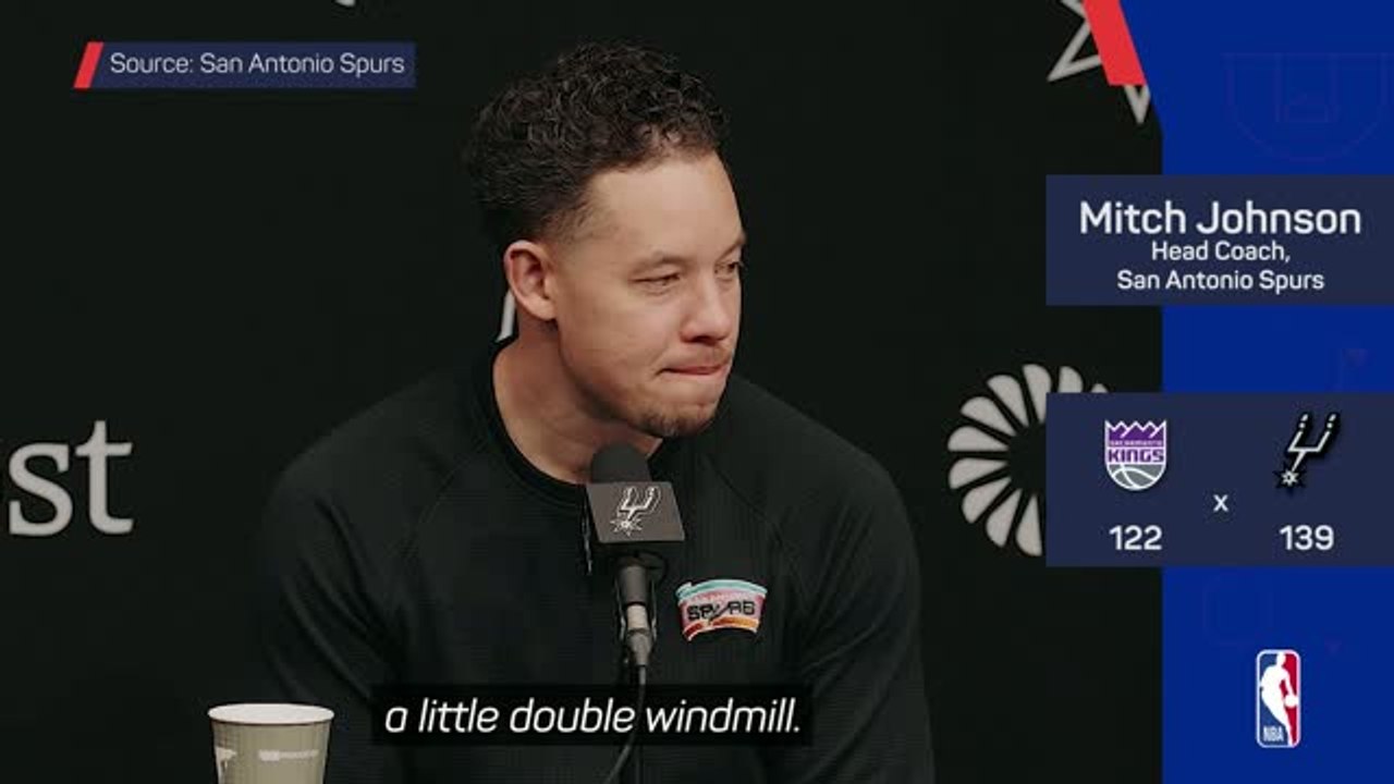 Johnson stunned by Wemby's 'uniqueness' in Spurs' win over Kings