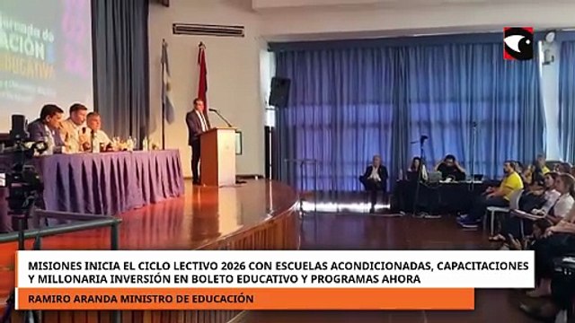 Misiones inicia el ciclo lectivo 2026 con escuelas acondicionadas y millonaria inversión