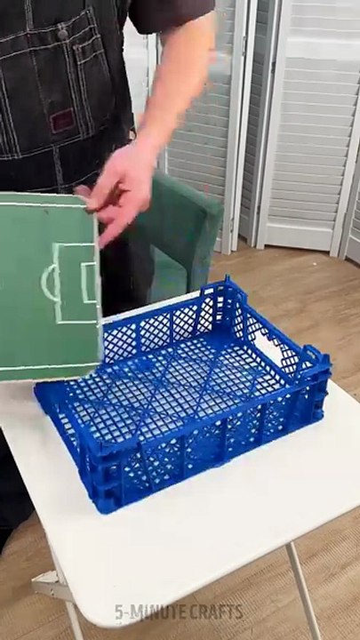 Turn Old Materials Into A Mini Foosball Box 😮📦