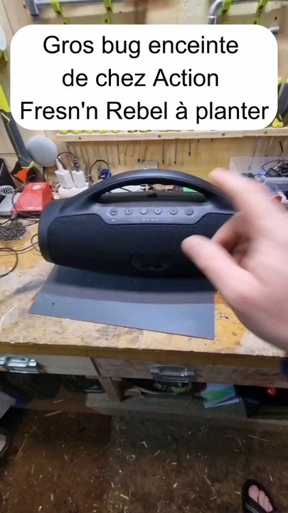 Bug enceinte bluetooth de chez Action Fresn'n Rebel à planter