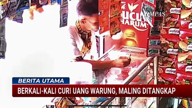 Terekam CCTV! Pencuri Uang Warung di Jakabaring Palembang Ditangkap saat Lancarkan Aksi Ketiga