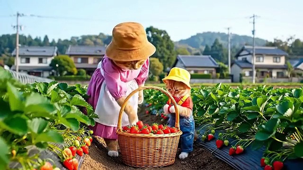 🐱🌳 Mama Cat Takes Her Kitten to the Park—A Playdate with a Panda Full of Joy 🐼💖 - Mama Cat and  Kitten - Funny Cat Videos