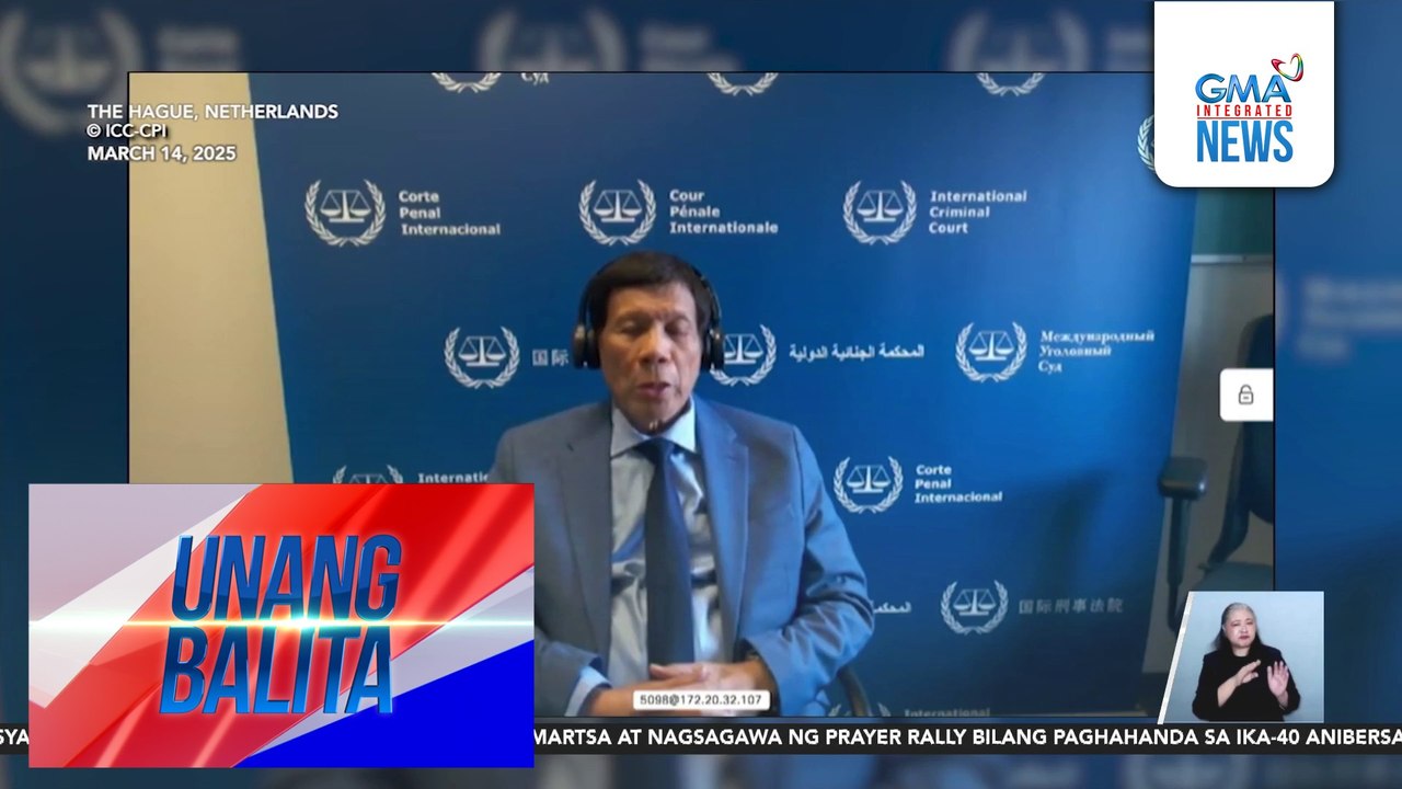 Duterte family – Walang inaprubahang in-person family visit habang isinasagawa ang confirmation of charges hearing | Unang Balita