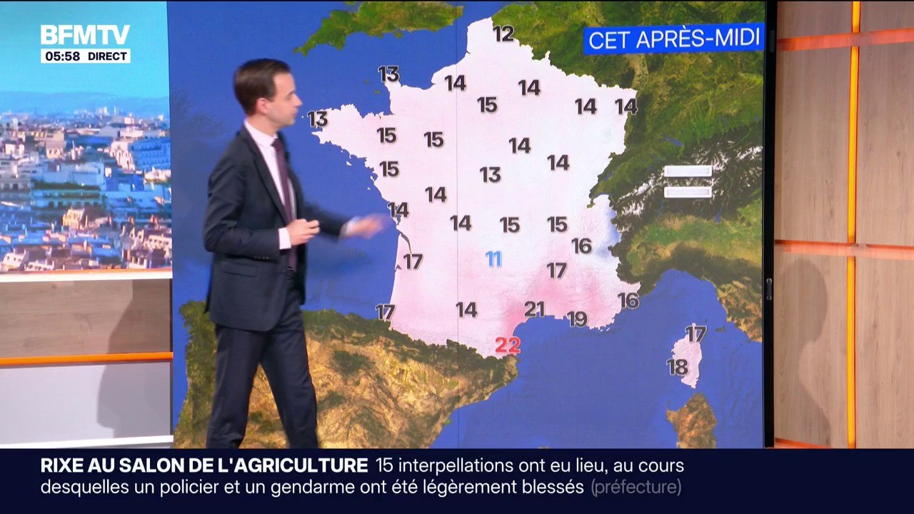 De la pluie entre la moitié nord et la moitié sud, un temps nuageux sur le nord et du soleil sur le sud... La météo de ce lundi 23 février
