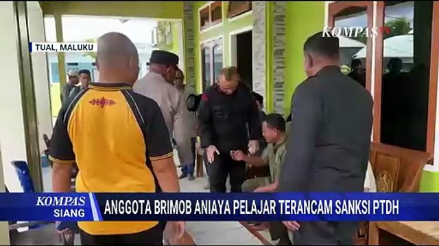 Anggota Brimob Penganiaya Pelajar hingga Tewas di Tual Jalani Sidang Etik | KOMPAS SIANG