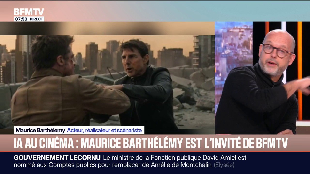 "Notre métier est en danger": Maurice Barthélemy, acteur et réalisateur, alerte sur l'IA