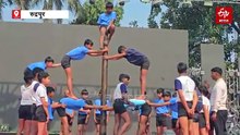 मलखंभ पर बच्चों के करतबों ने दांतों तले उंगली दबाने को किया मजबूर, रुद्रपुर सरस मेले में फिट इंडिया मूवमेंट
