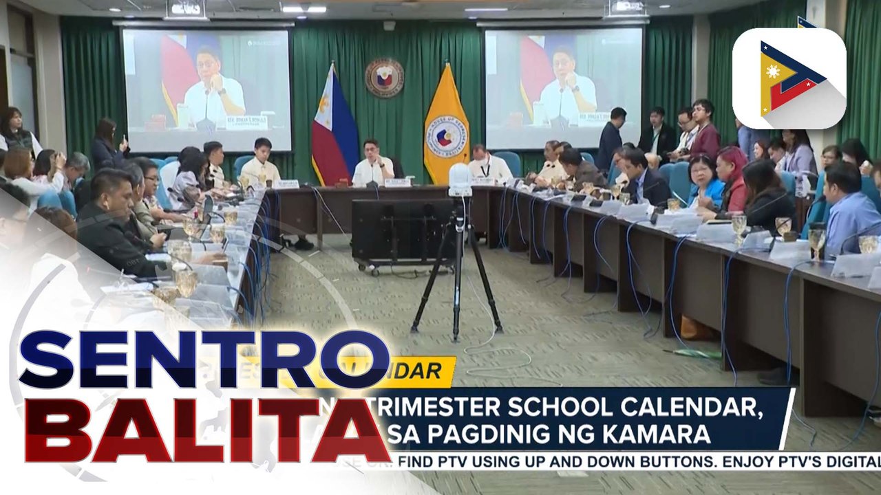 Panukalang Trimester school calendar, tinalakay sa pagdinig ng Kamara | ulat ni Vel Custodio