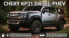 Chery KP31 (Rely P3X) als weltweit erster Diesel-PHEV-Pickup